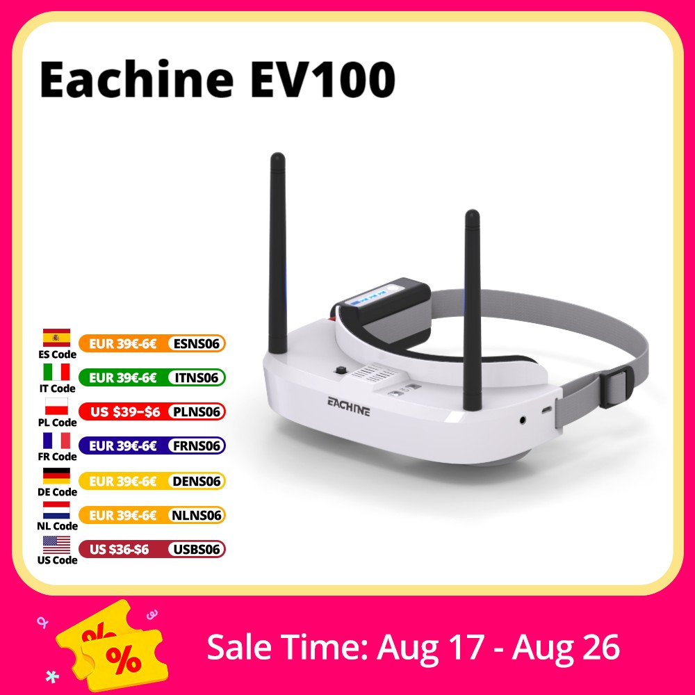 Drone Battery Case - Eachine EV100 720*540 5.8 グラム 72CH