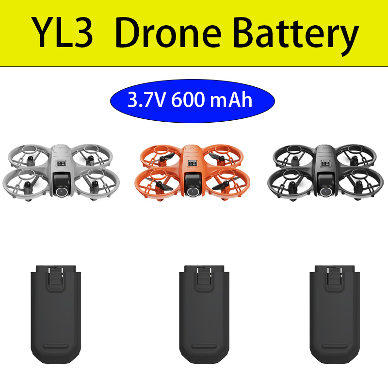 Drone Battery Li-Ion - YL3 ドローンバッテリーオリジナル 3.7V 600mAh バッテリー YL3