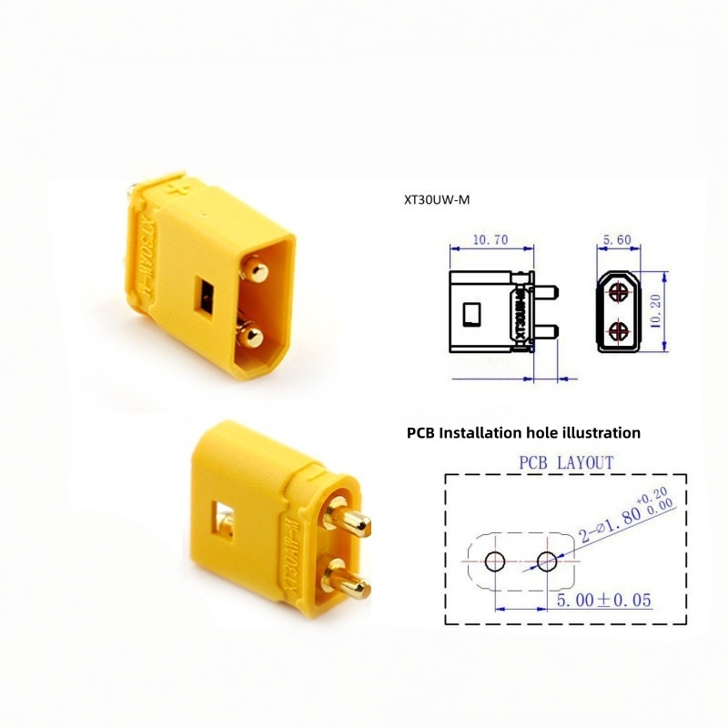 Amass オリジナル XT30AW-M XT30UW-F  - Drone Battery High Voltage のレビューと価格
