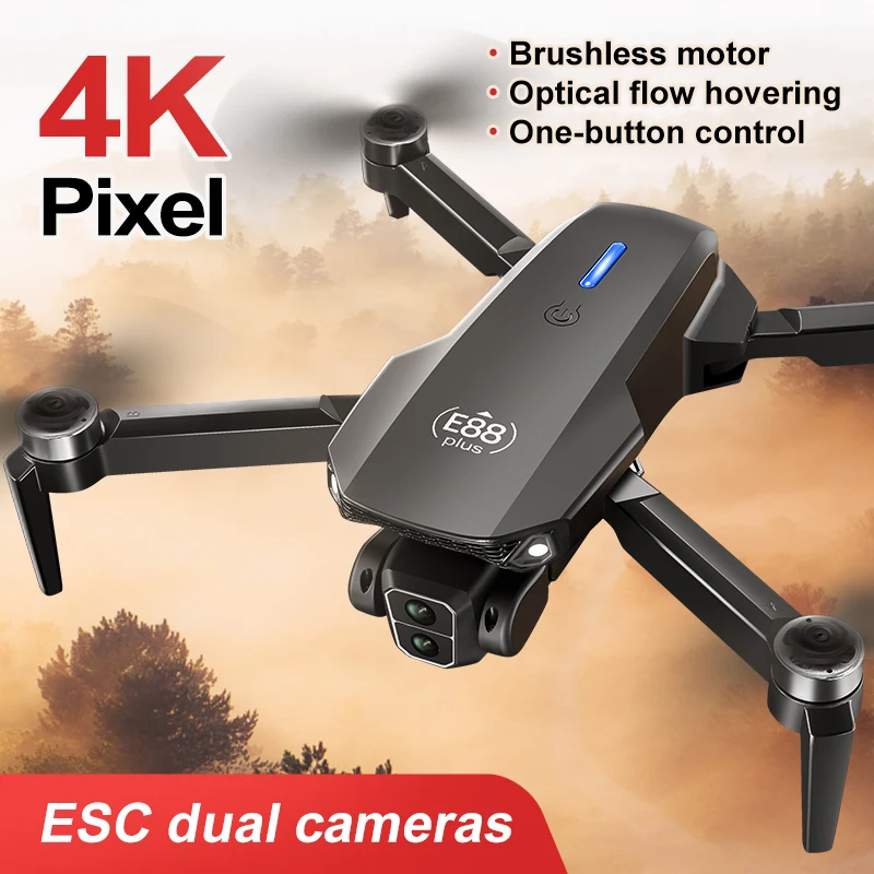 新型E88 Plusクアッドコプタードローン：90 °    - Drone Battery Case のレビューと価格