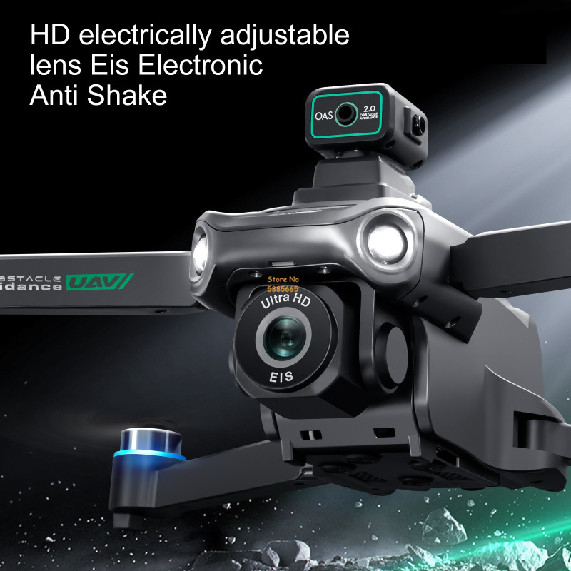 リモコン付きクワッドコプタードローン,障害物回避,LEDスク - Drone Battery Case のレビューと価格