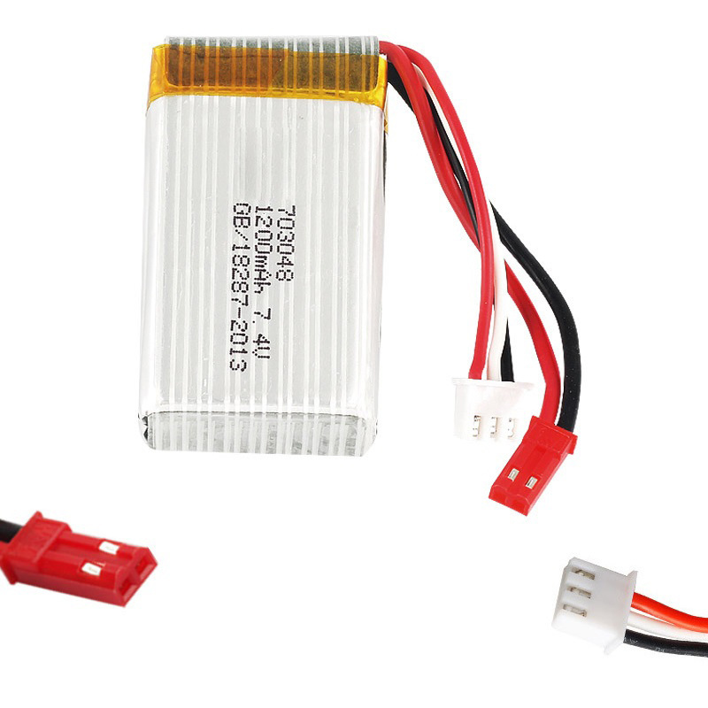 リポバッテリー 2S 7.4V 1200mAh 703048 - Drone Battery Li-Ion のレビューと価格