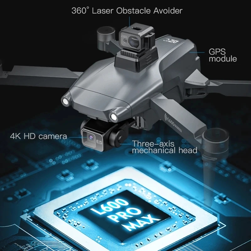 L600 プロマックス GPS ドローンプロフェッショナル  - Drone Battery Case のレビューと価格