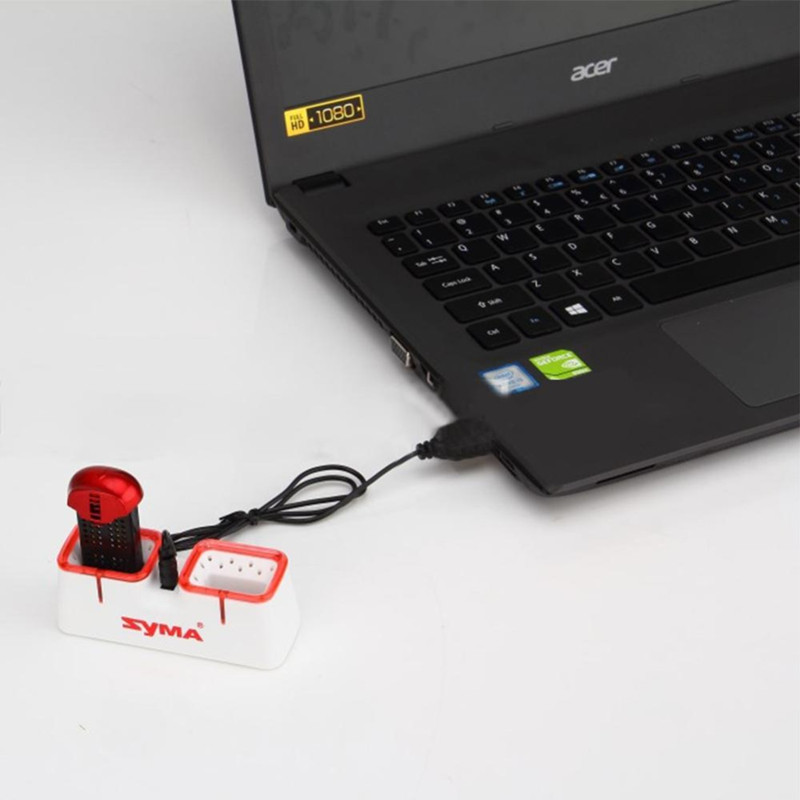 デュアル USB 高速充電器 Syma X22 X22W ド - Drone Battery Case のレビューと価格